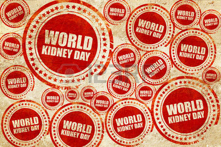 World Kidney Day Red Stamp On Grunge Paper