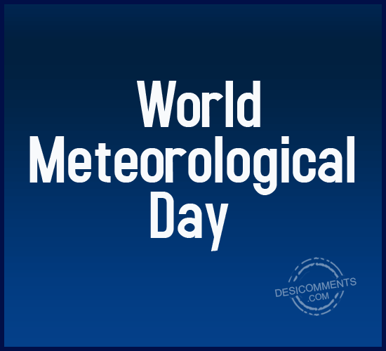 World Meteorological Day Glitter Ecard