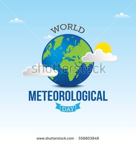 World Meteorological Day Earth Globe Illustration