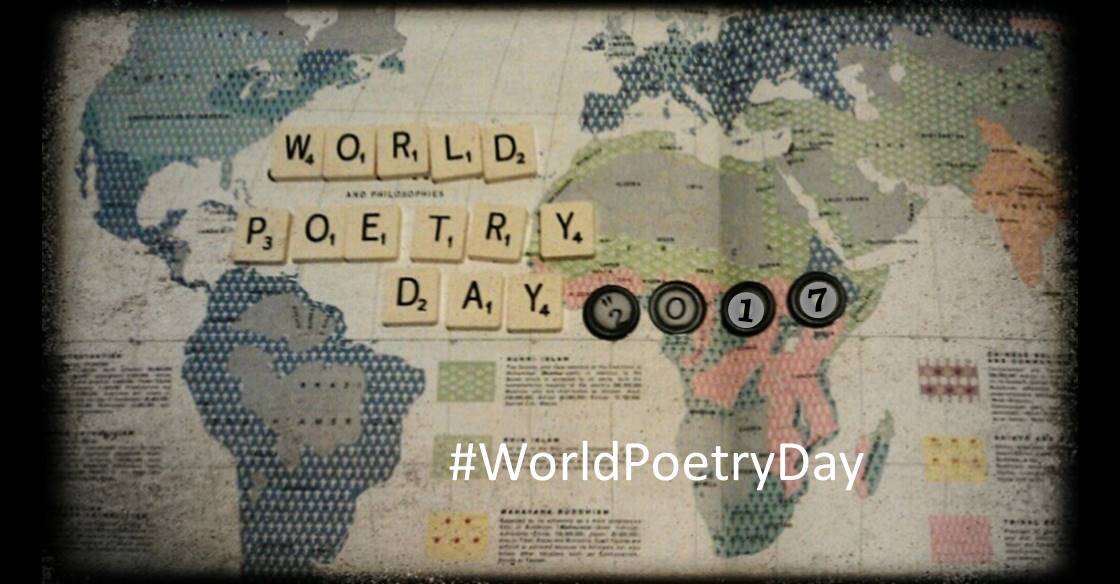 World Poetry Day 2017 World Map In Background