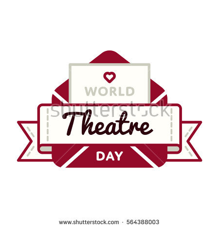 World Theatre Day Emblem Illustration