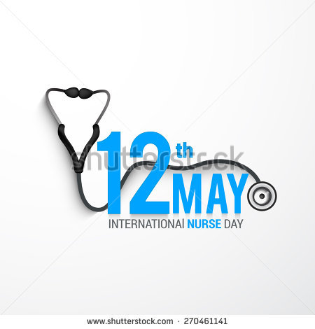 12th May International Nurses Day Stethoscope Illustration