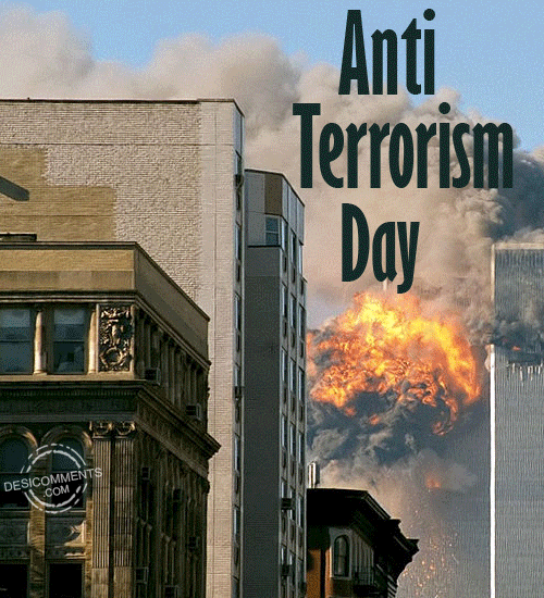 Anti Terrorism Day Glitter Picture