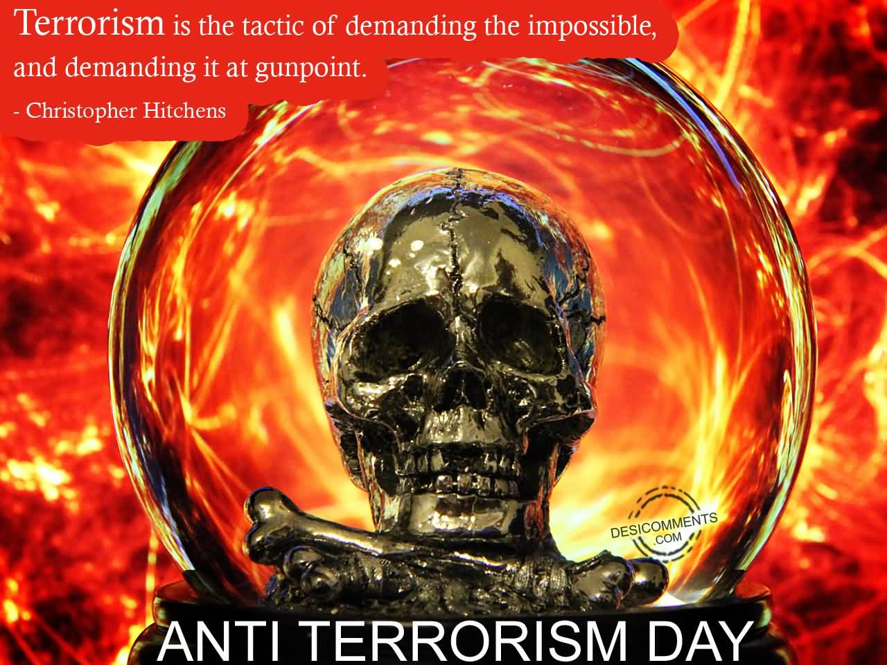 Anti Terrorism Day Terrorism Is The Tacti