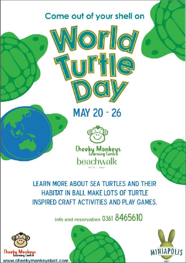 Come Out Of Your Shell On World Turtle Day May 20-26