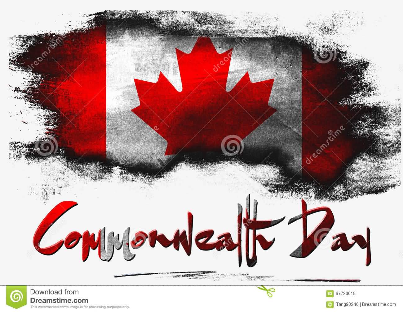 Commonwealth Day Canada Flag Illustration