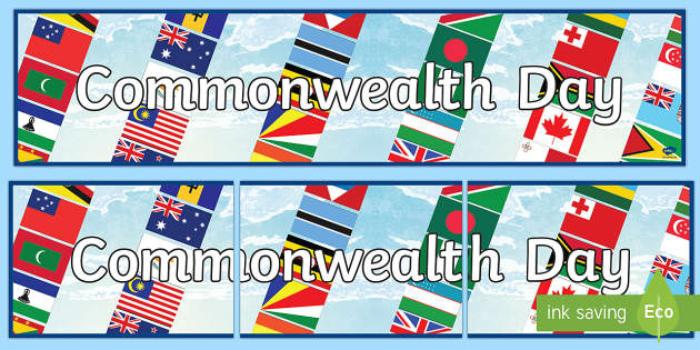 Commonwealth Day Country Flags Banner