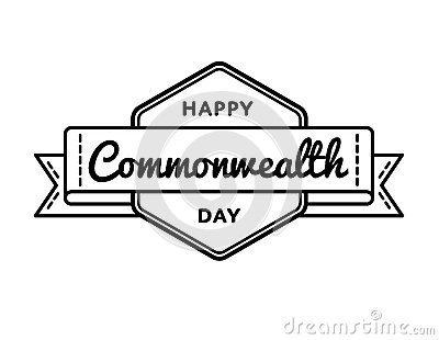 Happy Commonwealth Day Emblem Clipart