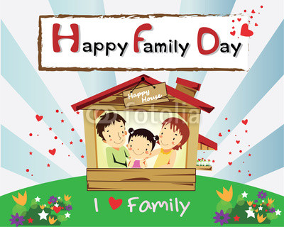Happy Family Day I Love Family Card