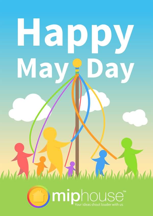 Happy May Day 2017 Card