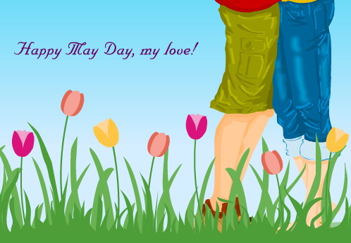Happy May Day My Love Card
