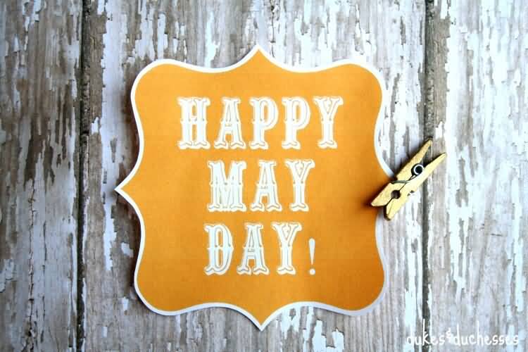 Happy May Day Sticker