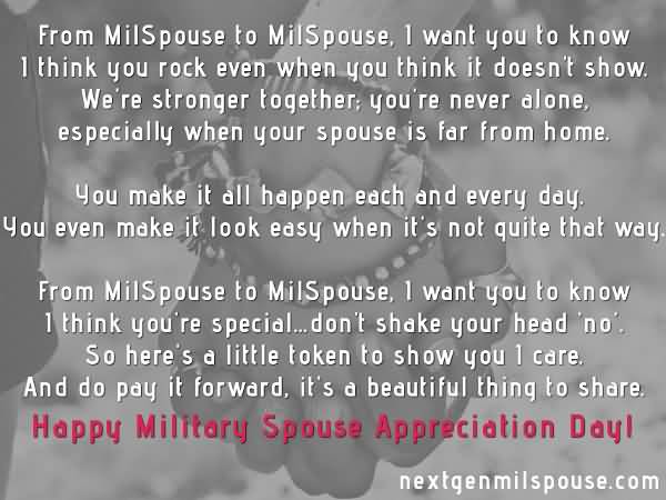 Happy Military Spouse Appreciation Day