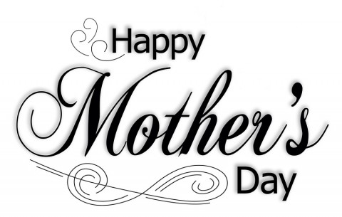 free black and white mother's day clip art - photo #8