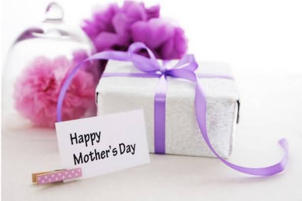 Happy Mother's Day Greeting Card With Gift Box
