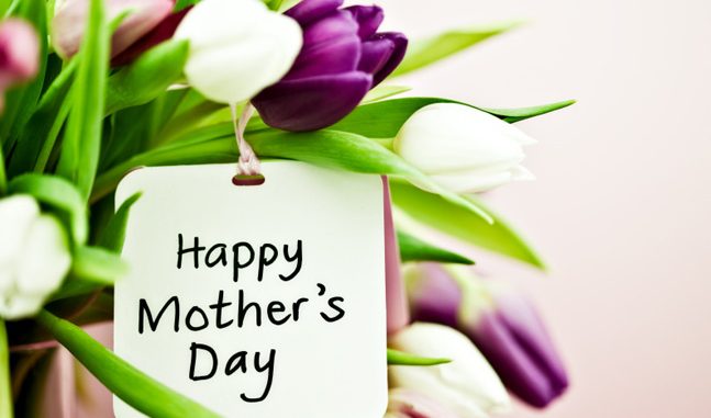 Happy Mother's Day Note With Flowers