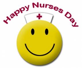 Happy Nurses Day Emoticon With Nurse Cap
