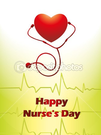 Happy Nurses Day Heart And Stethoscope Picture