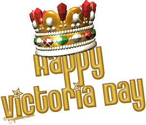 Happy Victoria Day Crown Glitter