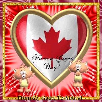 Happy Victoria Day Have A Great Day Glitter Ecard