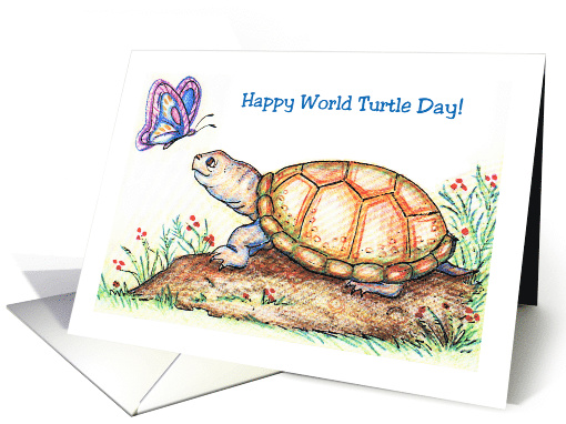 Happy World Turtle Day Greeting Card