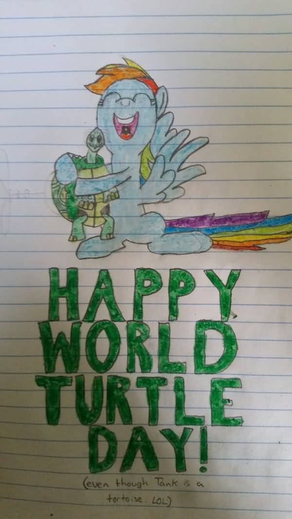 Happy World Turtle Day Hand Made Card