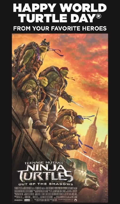 Happy World Turtle Day Ninja Turtles Poster