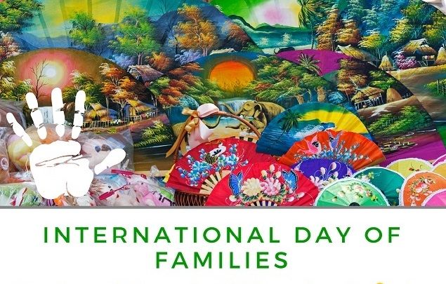 International Day Of Families Painting In Backgroudn