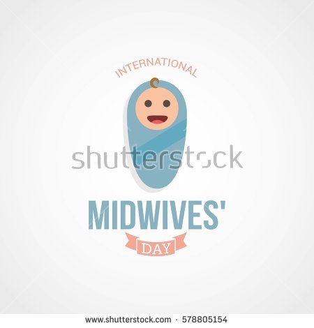 International Midwives Day Cute Baby Illustration