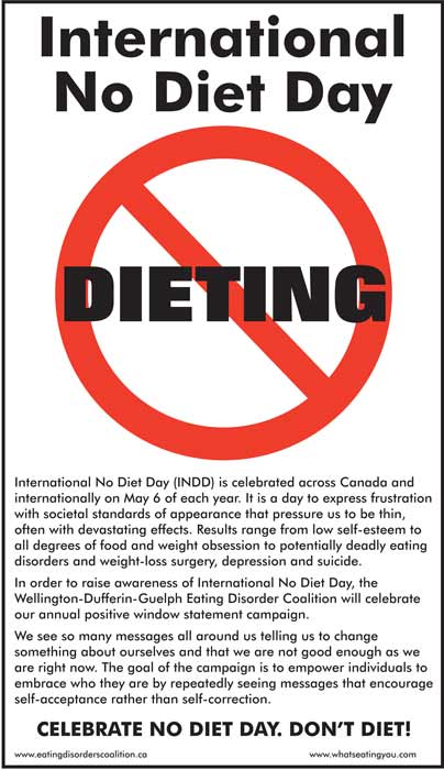 International No Diet Day Poster