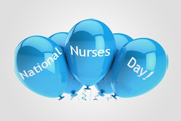 International Nurses Day Blue Balloons