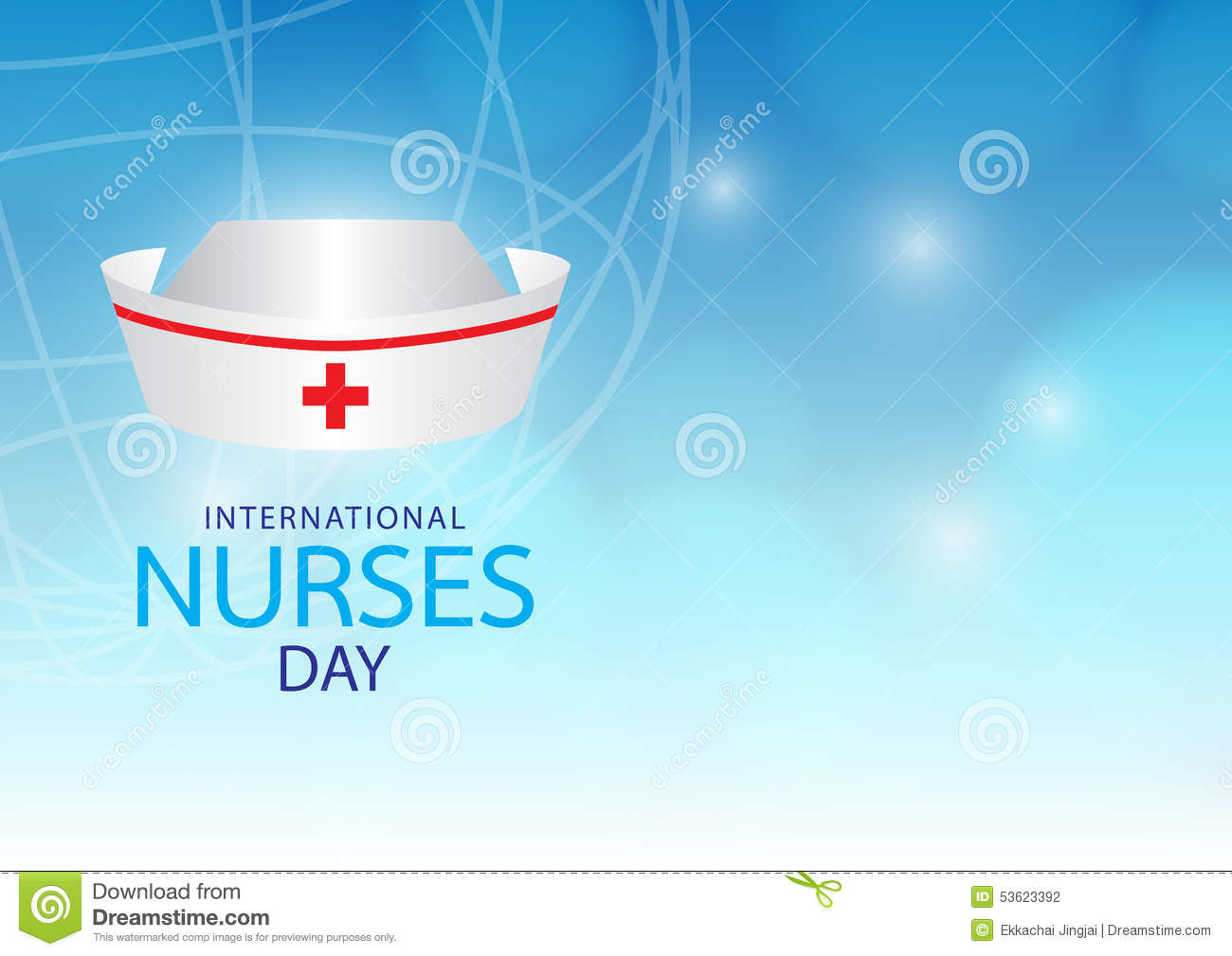 International Nurses Day Cap Illustration
