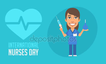 International Nurses Day Nurse Illustration