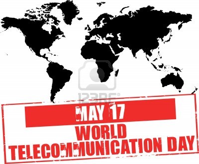 May 17 World Telecommunication Day World Map In Background