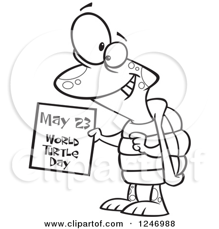 May 23 World Turtle Day Coloring Page