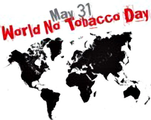 May 31 World No Tobacco Day World Map