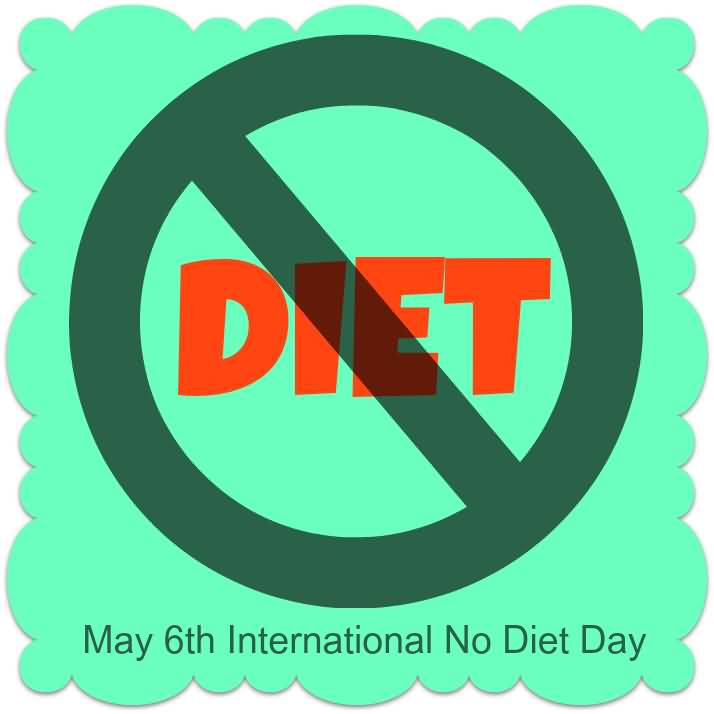 May 6th International No Diet Day Logo