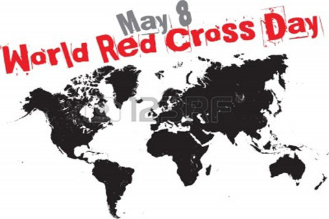 May 8 World Red Cross Day World Map In Background