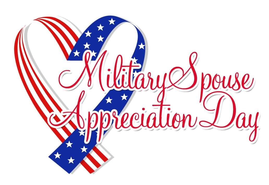 Military Spouse Appreciation Day American Flag Heart Picture