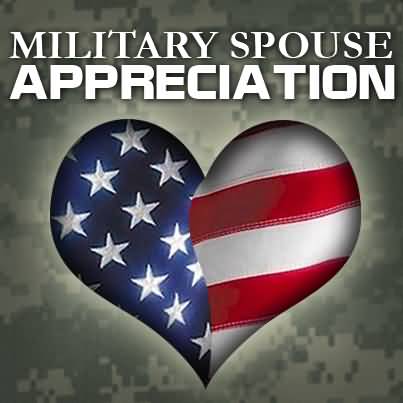 Military Spouse Appreciation Day American Flag Heart Shaped Picture