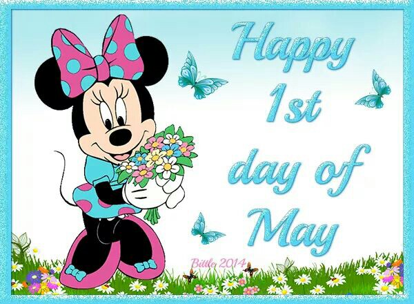 Minny Mouse Wishing You Happy 1st Day Of May