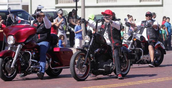 Motorcyclists During The Cinco De Mayo Parade