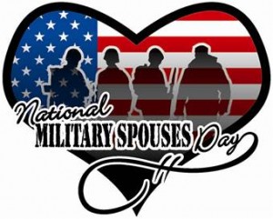National Military Spouses Day American Flag Greeting Card