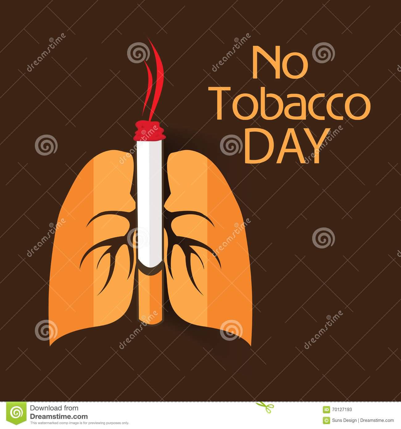 No Tobacco Day Kidneys Illustration