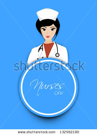 Nurses Day Wishes With Illustration Of A Nurse