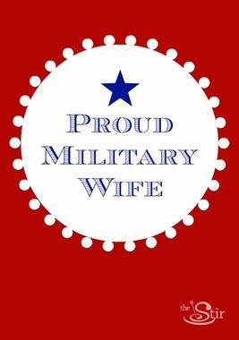 Proud Military Wife Military Spouse Appreciation Day Card
