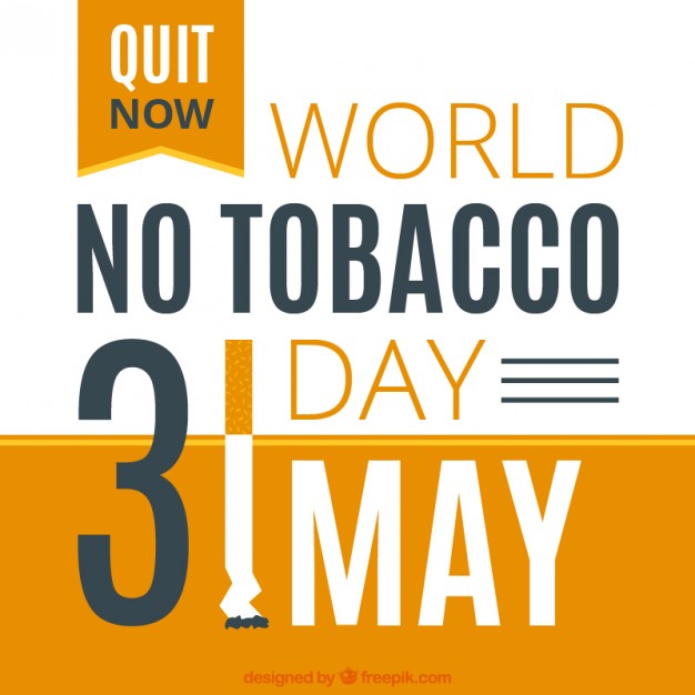 Quit Now World No Tobacco Day 31 May Card