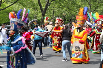 Revelers During Cinco De Mayo Parade