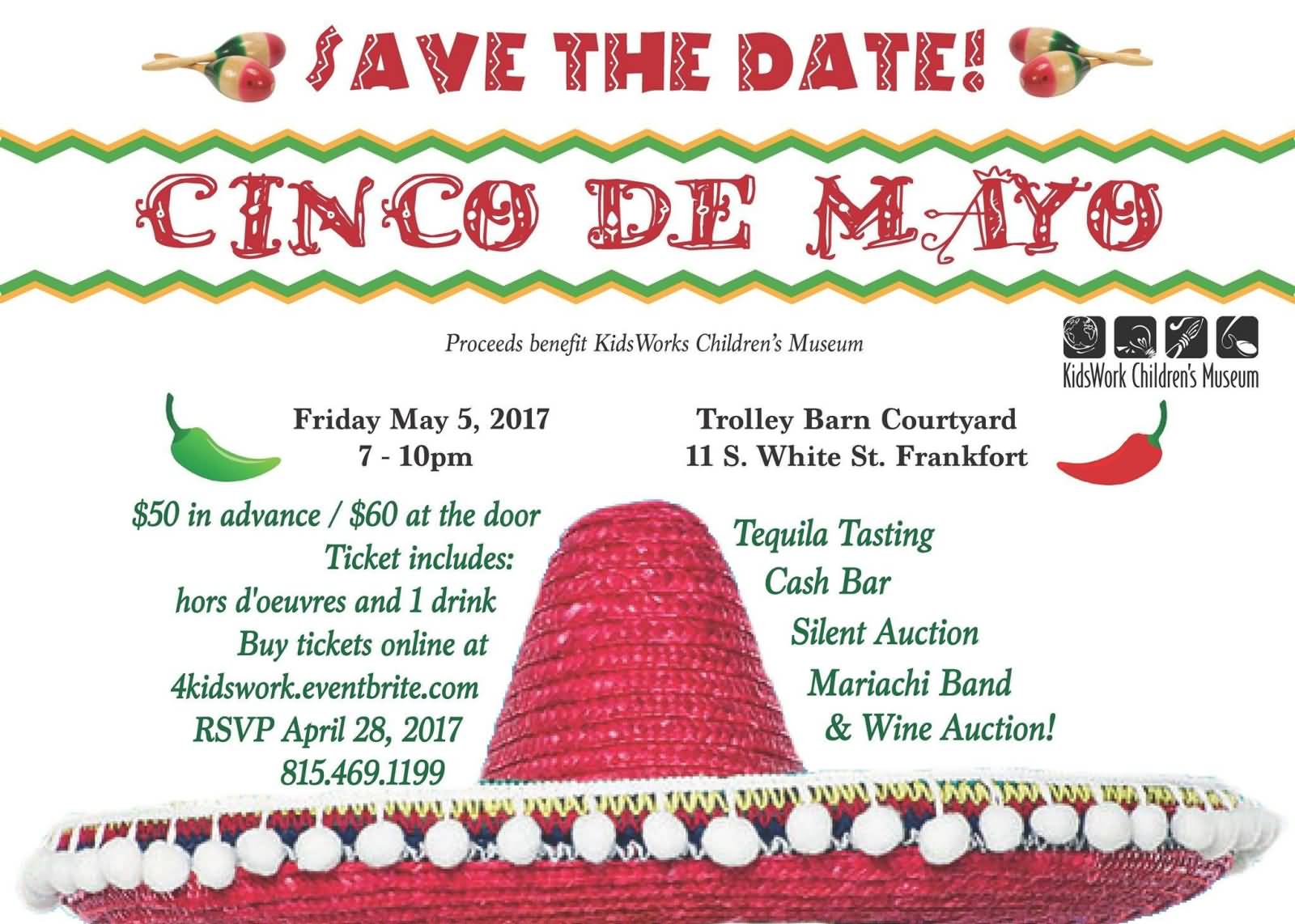 Save The Date Cinco De Mayo Poster