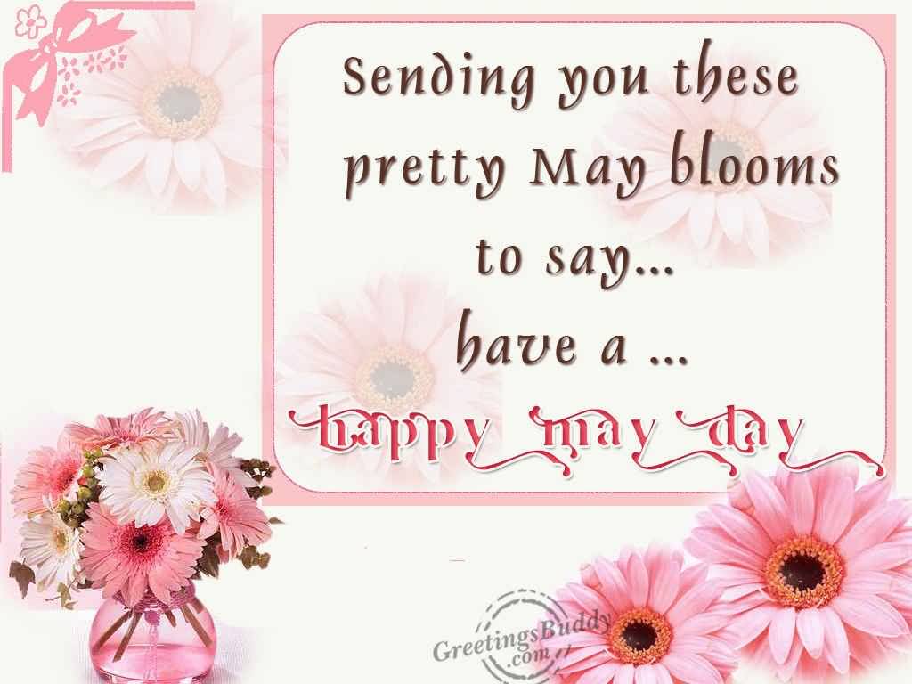 Sending You These Pretty May Blooms To Say Have A Happy May Day Card